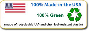 100% Recyclable Green Product Made in the USA