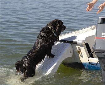 Super Skamper Ramp on Boat Transom